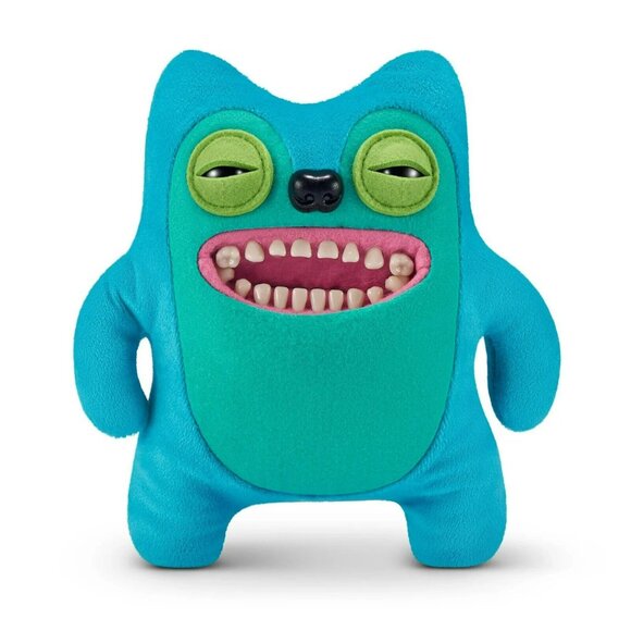Fuggler New Fuggs On The Block Greedy Grinner 9" Funny Ugly Monster Plush Blue - Picture 1 of 8